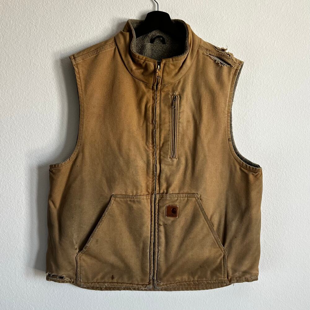 Carhartt V33 CML brown work wear vest